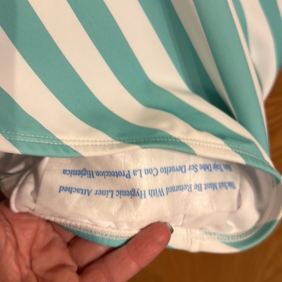 Kona Sol Turquoise & White, high cut leg with low back v cut neck & back - Picture 11 of 11